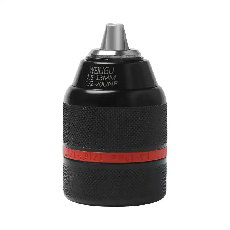 keyless ratchet drill chuck, self locking drill chuck, 3/8 24UNF drill adapter, 1/2 20UNF quick change chuck, cordless drill replacement chuck, angle grinder to drill converter chuck, 0.8-10mm 1.5-13mm drill bit holder