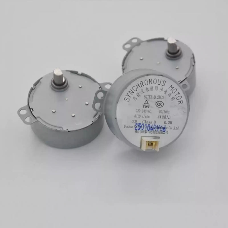 synchronous motor,50TYZ‑0.2B02,ac synchronous motor,claw pole motor,permanent magnet synchronous motor,220v synchronous motor,slow speed motor,heater motor,fan swing motor,blower motor,ac motor 8rpm,home appliance replacement motor