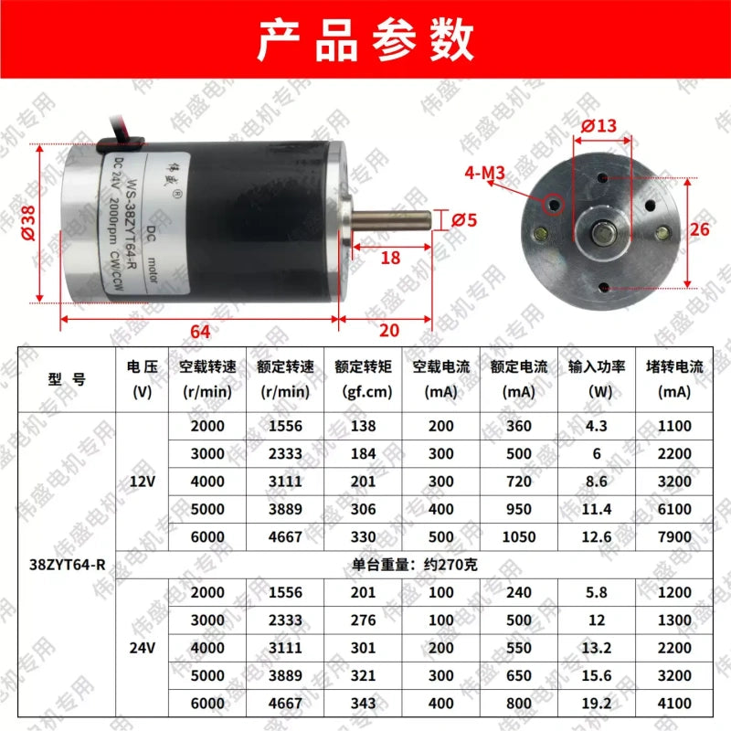 38mm dc motor,brushed dc motor,12V dc motor,24V dc motor,micro dc motor,small electric motor,reversible dc motor,cw ccw motor,speed adjustable motor,high speed dc motor,pwm speed control motor,mini brushed motor,shredder motor,lawn mower motor,industrial dc motor,diy motor