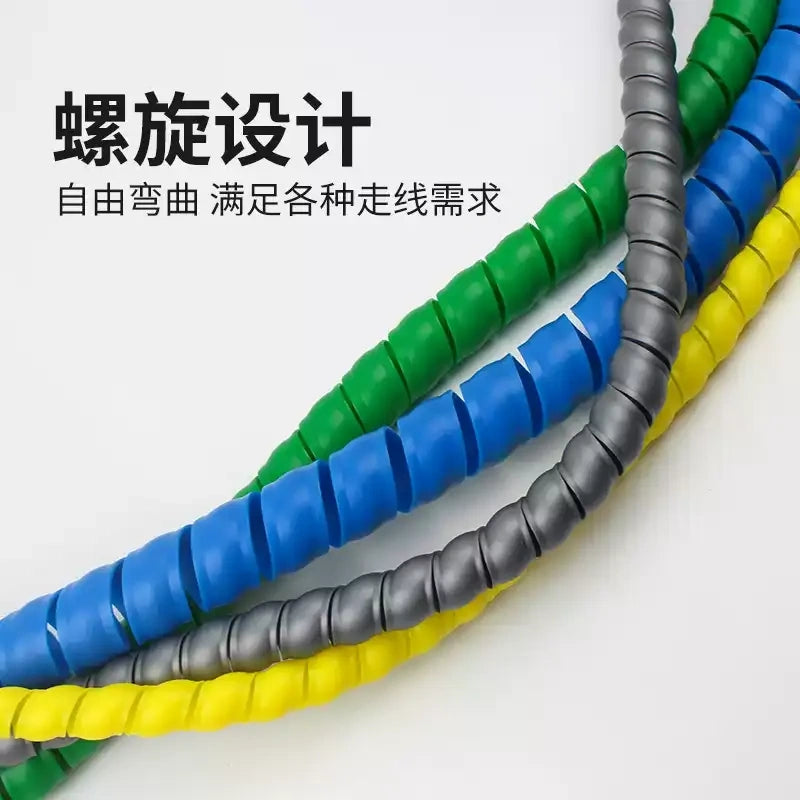 spiral wrap tubing, cable protective sleeve, hydraulic hose protector, wire loom wrap, PE cable wrap, pet anti-bite wire cover, car washer hose sleeve, air conditioner pipe wrap, flexible conduit wrap, industrial pipeline protection