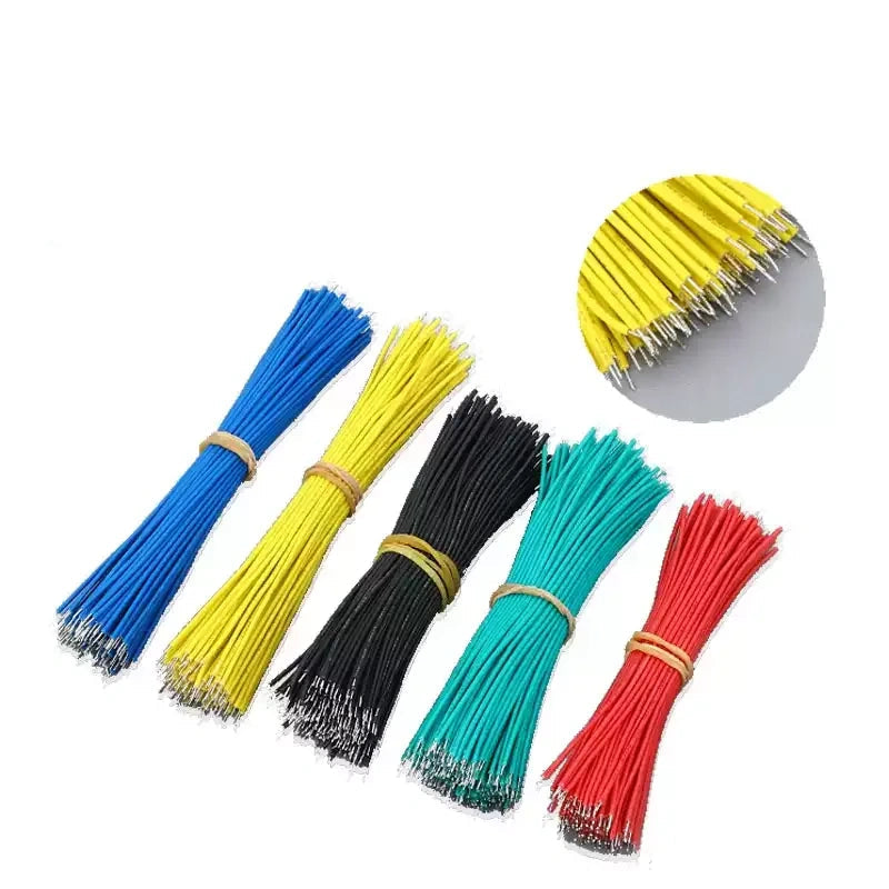 UL1007 jumper wire,pre cut jumper wire,double end tinned wire,1000pcs wire pack,tinned copper short wire,16AWG‑30AWG jumper,30mm 40mm 50mm 60mm wire,pre‑stripped wire,pcb jumper wire,led jumper wire,rohs lead‑free wire,pvc hook‑up wire,electronic short wire,automotive jumper wire,lighting fixture wire,electronic internal wiring
