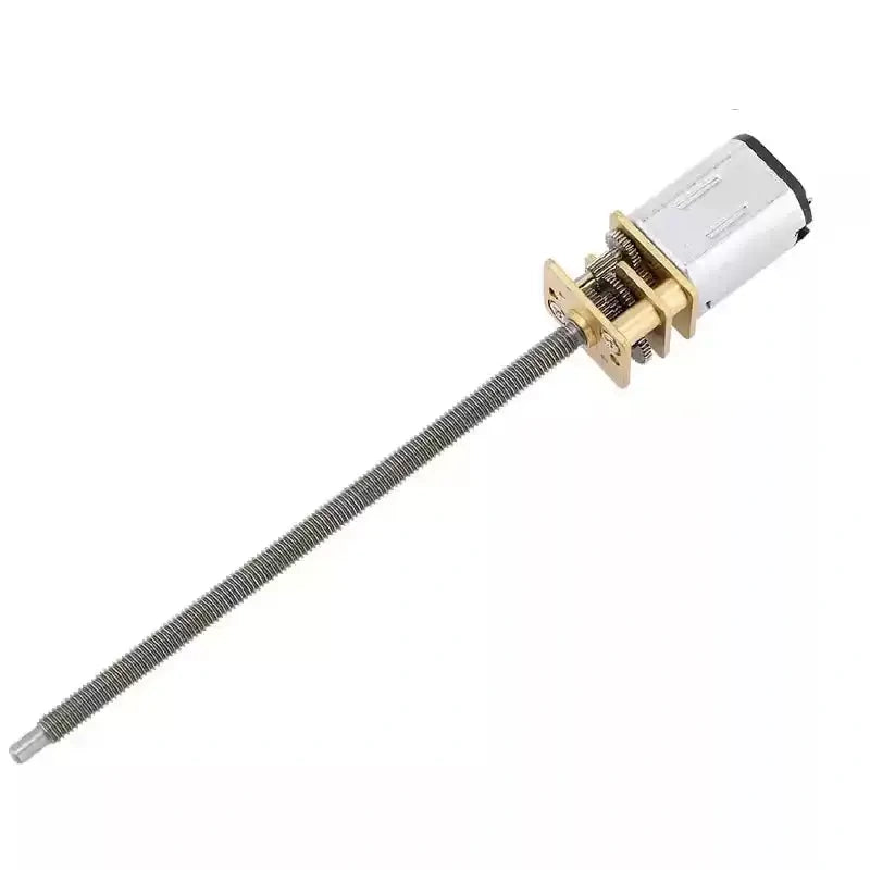 N20 dc gear motor,M4 lead screw shaft motor,100mm long threaded shaft motor,micro reduction motor,3v 6v 12v small dc motor,low speed high torque motor,mini brushed dc motor,robot diy motor,smart lock motor,micro linear actuator motor,N20 motor with flange nut