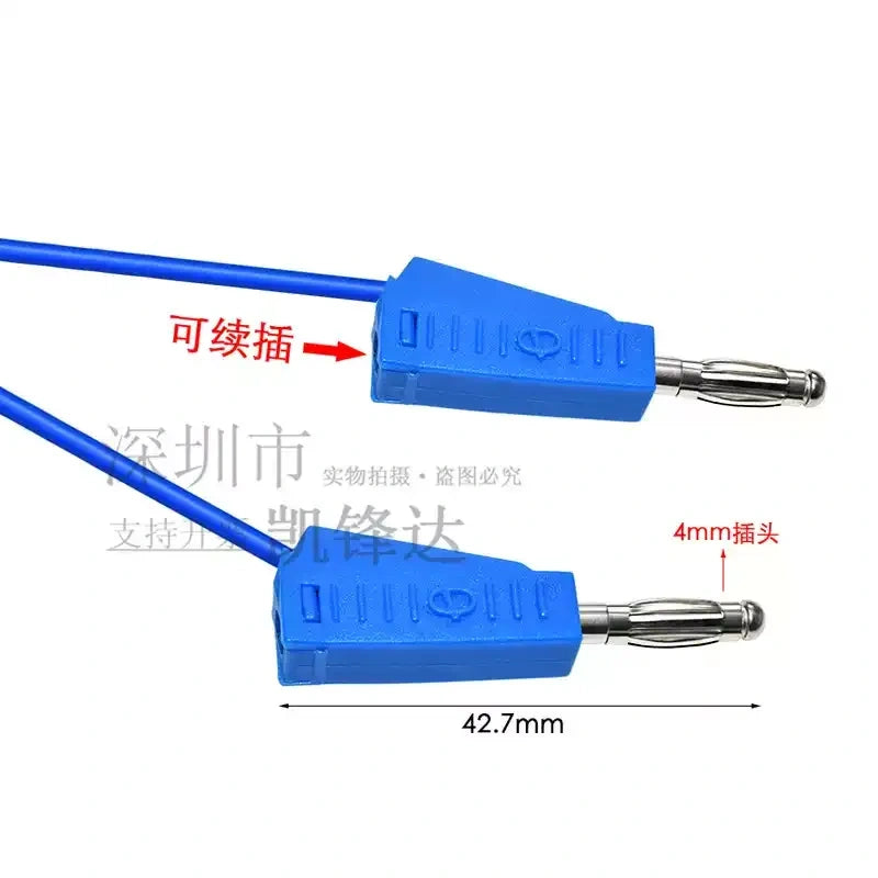 Insulated Alligator Clip Test Leads, Banana Plug to Alligator Clip Cable, Multimeter Power Test Wire, Double End Alligator Clip Jumper Wire for Electrical Testing