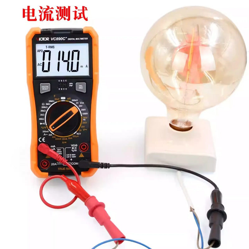 Victor multimeter, VC890C+, VC890D, VC890E, digital multimeter, true RMS multimeter, electrician tester, voltage meter, ammeter, capacitor tester, NCV multimeter, anti-burn multimeter, electrical tool, 1999 counts DMM, 5999 counts multimeter
