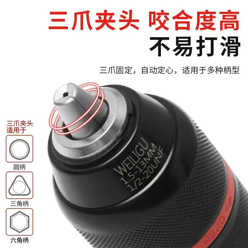 keyless ratchet drill chuck, self locking drill chuck, 3/8 24UNF drill adapter, 1/2 20UNF quick change chuck, cordless drill replacement chuck, angle grinder to drill converter chuck, 0.8-10mm 1.5-13mm drill bit holder