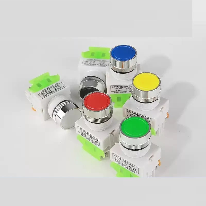 LAY37-11BN Y090 22mm Panel Mount Push Button Switch without LED