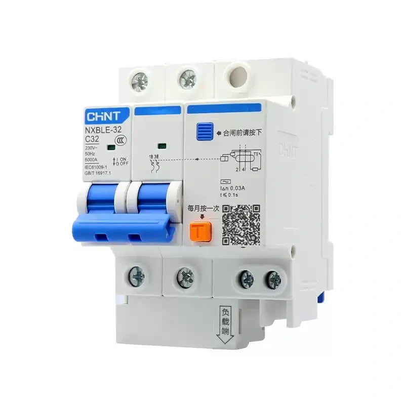 CHNT NXBLE, leakage breaker, RCD, MCB, C curve circuit breaker, residual current switch