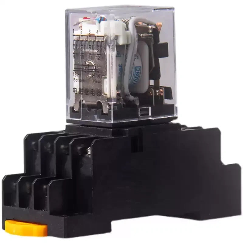 HH52P relay, HH53P relay, HH54P relay, HH62P relay, HH63P relay, HH64P relay, MY2NJ relay, MY3NJ relay, MY4NJ relay, LY3NJ relay, JQX-13F relay, intermediate relay, miniature electromagnetic relay, relay with LED indicator, silver alloy contact relay, full copper coil relay, 5A relay,10A relay, DIN rail relay, industrial control relay