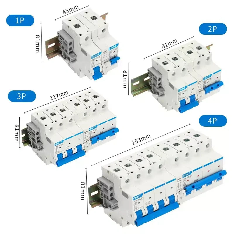 CHNT Dual Power Transfer Switch, Interlock Circuit Breaker ,Changeover Switch ,Dual Source MCB, 1P interlock breaker, 2P transfer breaker ,6A-63A MCB, AC230V switch ,DIN rail breaker, Generator Transfer Switch