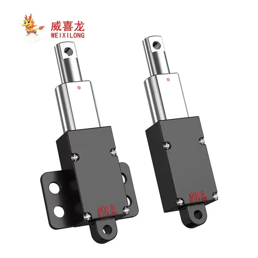 mini electric actuator, miniature linear actuator, dc linear actuator, small telescopic rod, micro lifting motor, electric reciprocating actuator, 12v linear actuator, 24v linear actuator, actuator with bracket, automation linear motor, low noise linear actuator