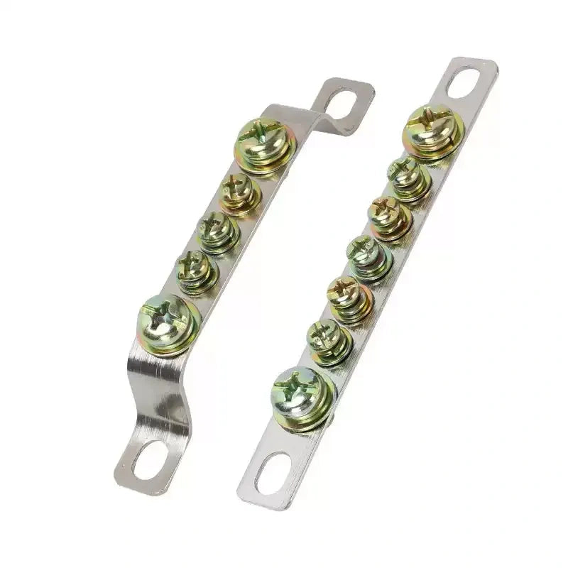 terminal block,ground bar,neutral zero bar,brass bus bar,copper terminal bar,single double row terminal block,zero earth bar,distribution cabinet terminal block,high current copper bar,electrical cabinet wiring terminal,earth neutral busbar