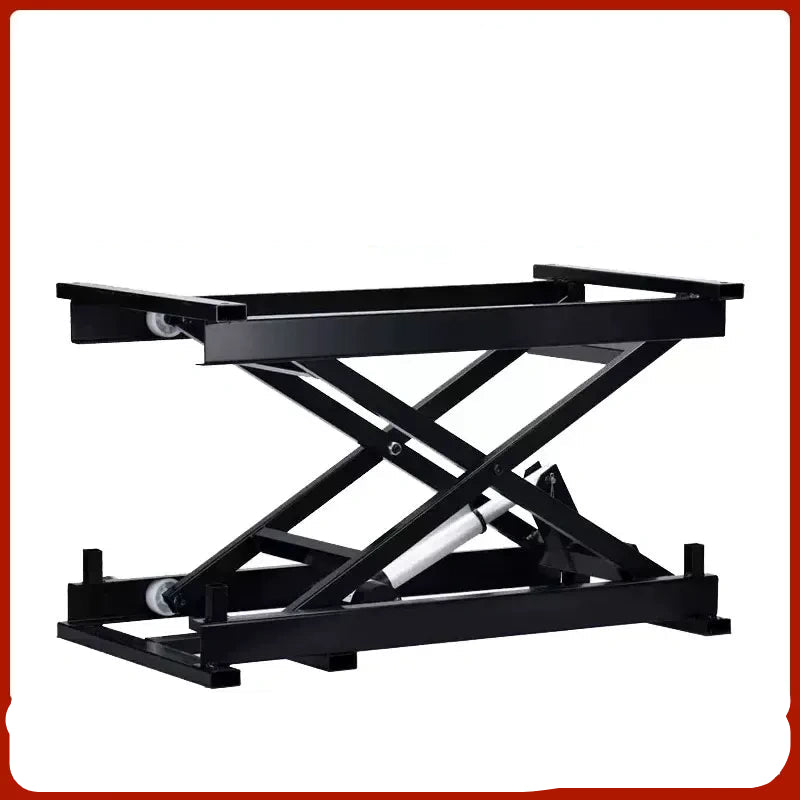 electric scissor lift frame, motorized lifting bracket, height adjustable stand, automatic lift support, remote control lift frame, electric coffee table mechanism, lab lifting table frame, medical table lift, scissor lifting stand, heavy duty lift bracket, pickup truck lift mount, drone test stand