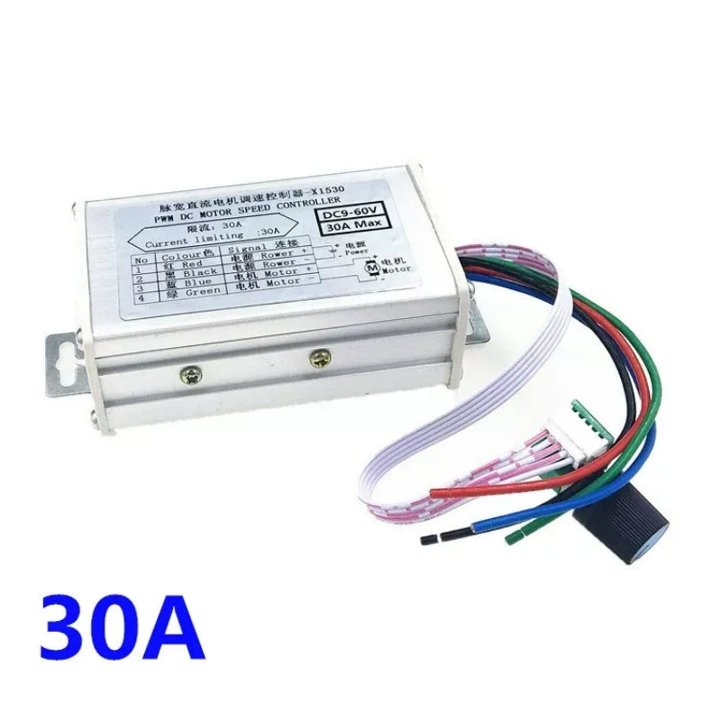 PWM DC Brushed Motor Speed Controller 9V-60V 10A/20A/30A