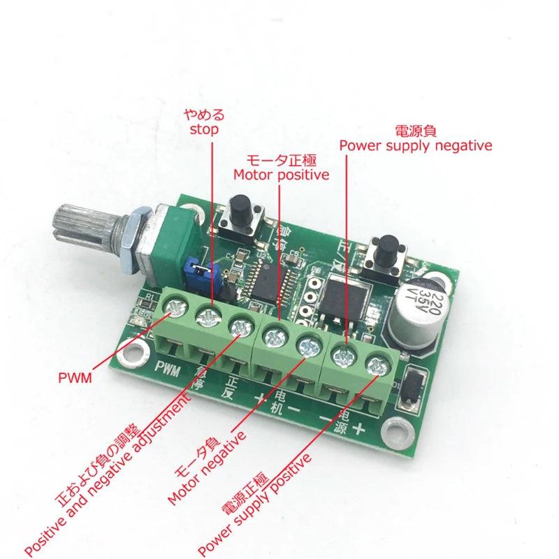 JGY-2418 DC Worm Gear Motor 12V 24V Brushless Motor Low Speed 1.5rpm-241rpm High Torque 30KG.CM BLDC Controller Forward Reversed