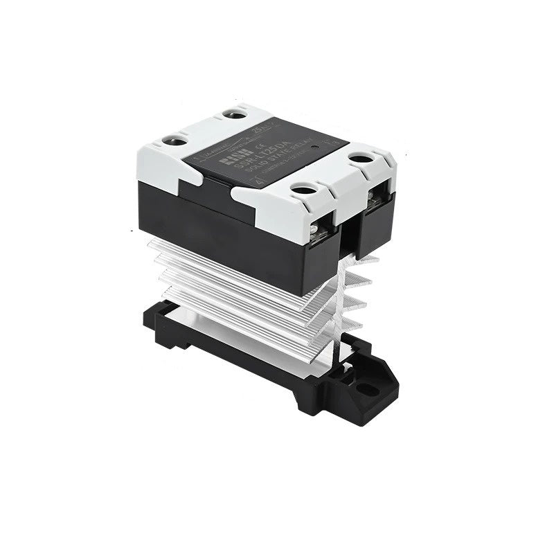 din rail solid state relay, integrated SSR contactor, DC to AC solid state relay, SSR-LT series relay, 10A/25A/40A/60A SSR, 24-280VAC solid state relay, DA type SSR, AA type SSR, DD type SSR, single phase solid state contactor, industrial SSR module, din rail SSR 120A, silent SSR relay, spark-free solid state switch