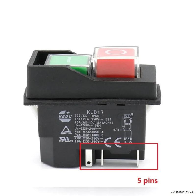 KJD17 KJD17F/16 Electromagnetic Slicer Switch KLD28A Start Stop Button