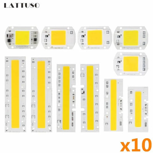 LATTUSO- 10pcs/lot COB Chip|  10W-50W Cold/Warm light optional - electrical center b2c