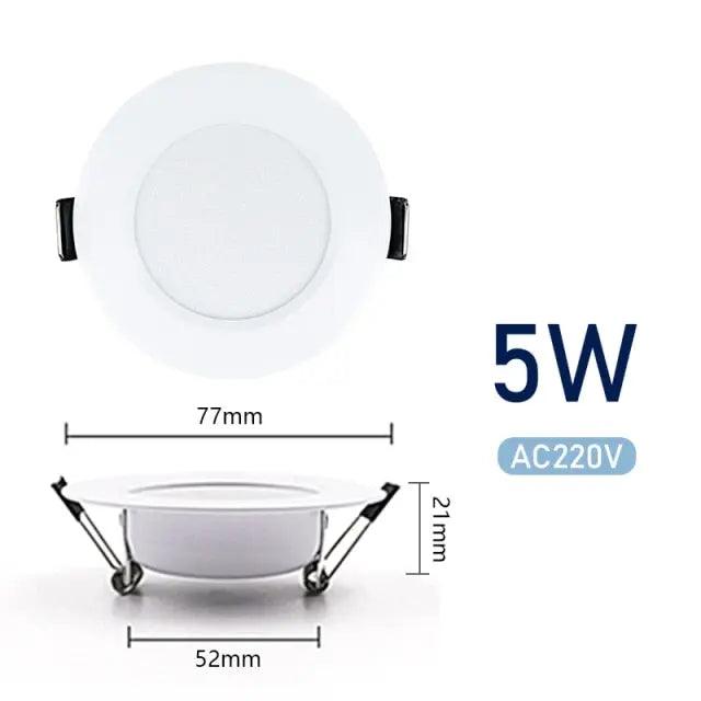 LATTUSO- 10pcs/lot Led Downlights 220V Ceiling Light| 3W-15W Cold/Warm light optional - electrical center b2c