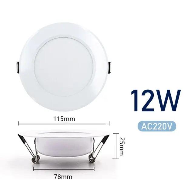 LATTUSO- 10pcs/lot Led Downlights 220V Ceiling Light| 3W-15W Cold/Warm light optional - electrical center b2c