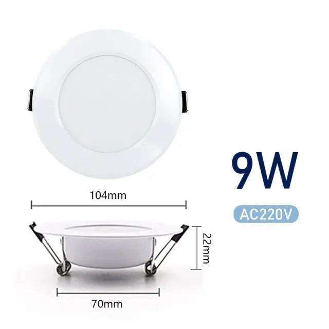 LATTUSO- 10pcs/lot Led Downlights 220V Ceiling Light| 3W-15W Cold/Warm light optional - electrical center b2c