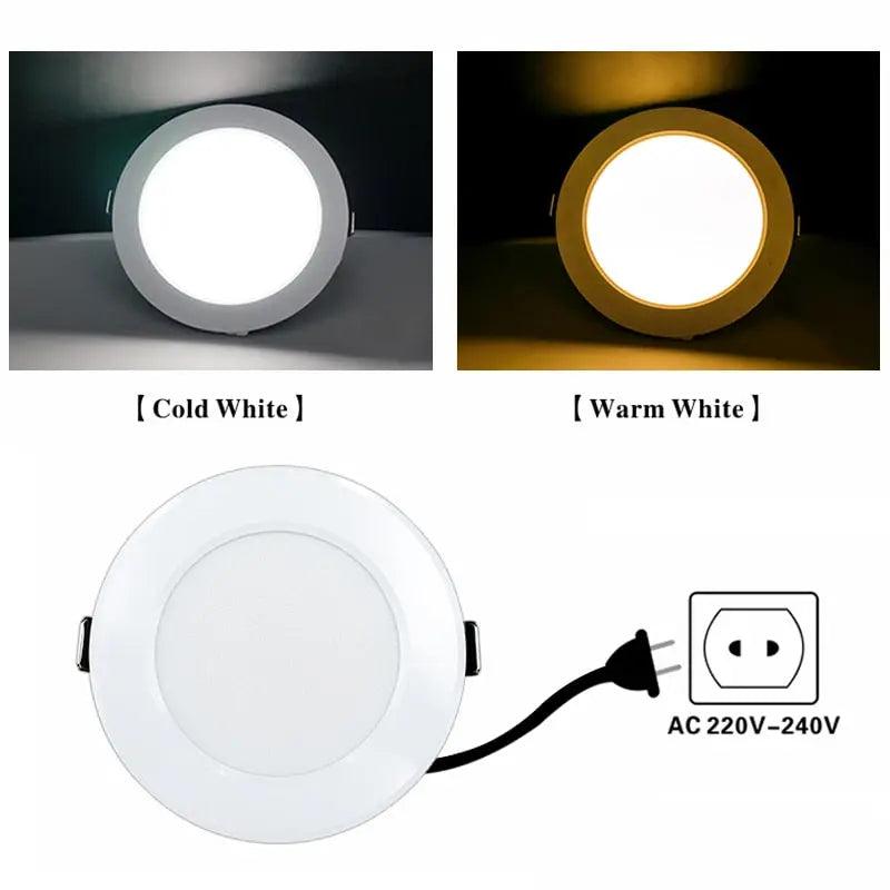 LATTUSO- 10pcs/lot Led Downlights 220V Ceiling Light| 3W-15W Cold/Warm light optional - electrical center b2c