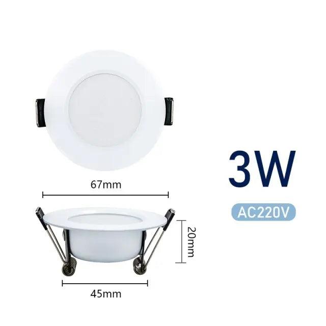 LATTUSO- 10pcs/lot Led Downlights 220V Ceiling Light| 3W-15W Cold/Warm light optional - electrical center b2c