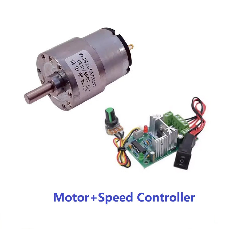 JGB37-520 DC Gear Motor 6V 12V 24V High Torque Metal Gear Low Speed Motor