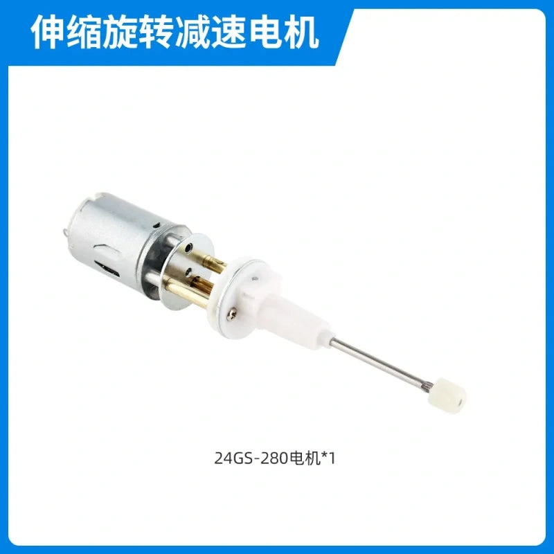 M280 dc motor, telescopic gear motor, linear actuator motor, 3v/6v mini motor, high thrust dc motor, worm gear telescopic motor, low speed gear motor, smart home linear motor, diy toy motor, 1:50 reduction motor
