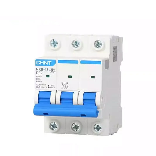 CHINT NXB-63 D-Type MCB 6A-125A 1P 2P 3P 4P Motor-Specific Power Circuit Breaker