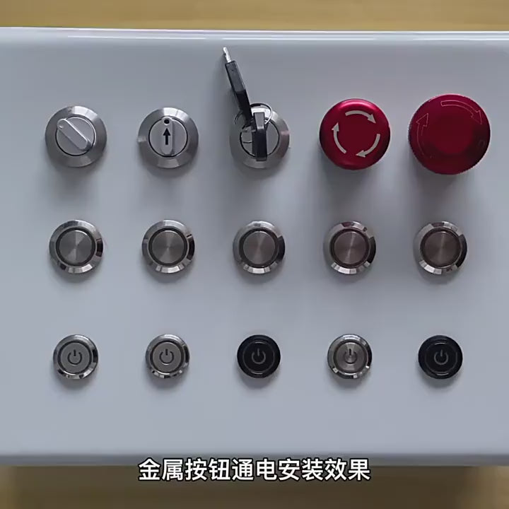 metal rotary selector switch, 16mm rotary switch, 19mm selector switch, 22mm waterproof switch, 2 position rotary switch, 3 position selector switch, IP65 waterproof rotary switch, stainless steel rotary switch, latching momentary switch, industrial control switch, 1NO1NC rotary switch, 2NO2NC selector switch, gold plated pin switch, plug-in rotary switch, IK09 durable switch