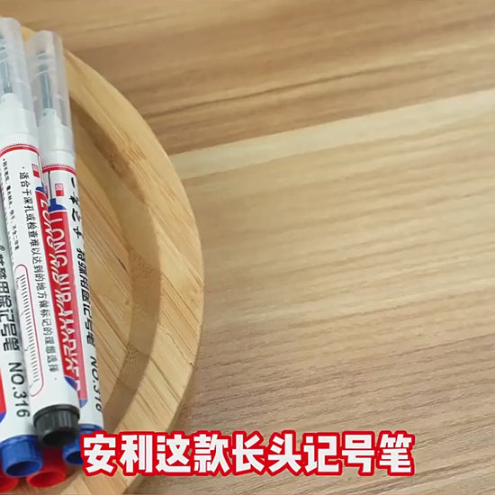 long tip marker,extended nose marker,deep hole marker,permanent oil marker,waterproof marker pen,construction marker,wood marking pen,tile marker,long nose marker,deep reach marker,carpentry marker,industrial marker,fade resistant marker,quick dry marker,hardware marking pen,refillable marker,black red blue marker,woodworking tools