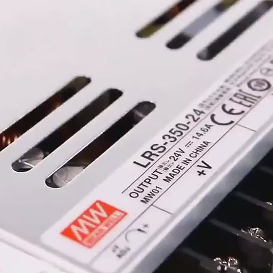 Mean Well LRS power supply, slim power supply, industrial power supply, LED strip power supply