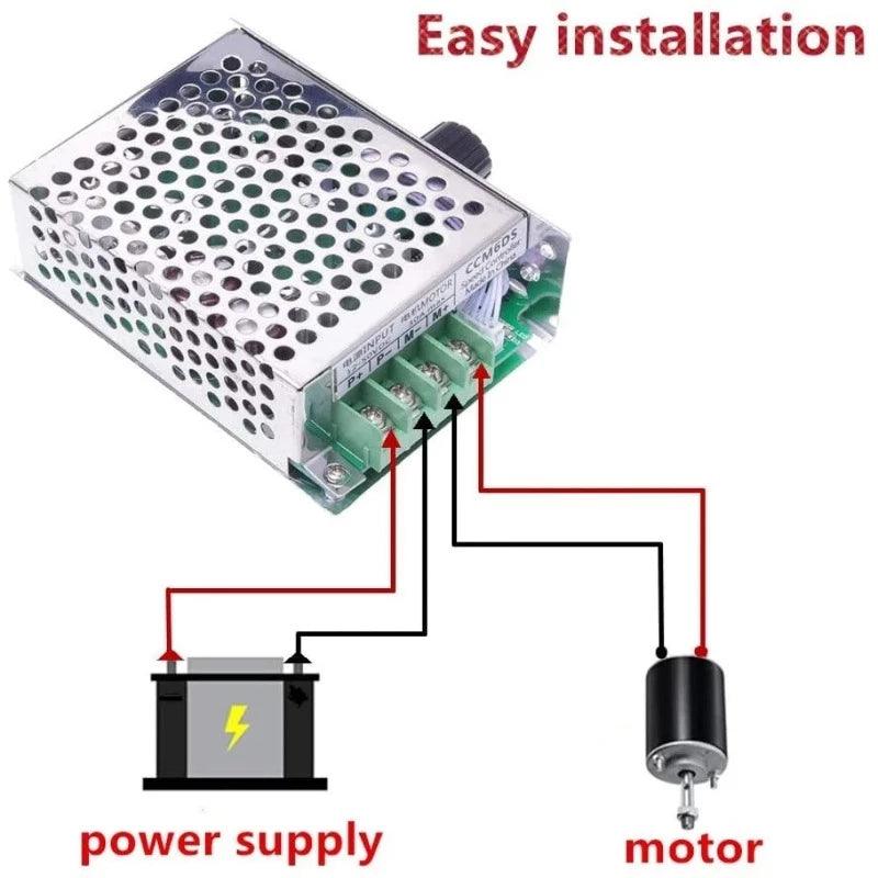PWM Controller Speed Motor 1500W 30A DC12V-50V Regulator Pump LED DC 12V 24V 48V Electric Adjustable Speed Voltage PLC CCM6DS,dc motor controller 12v