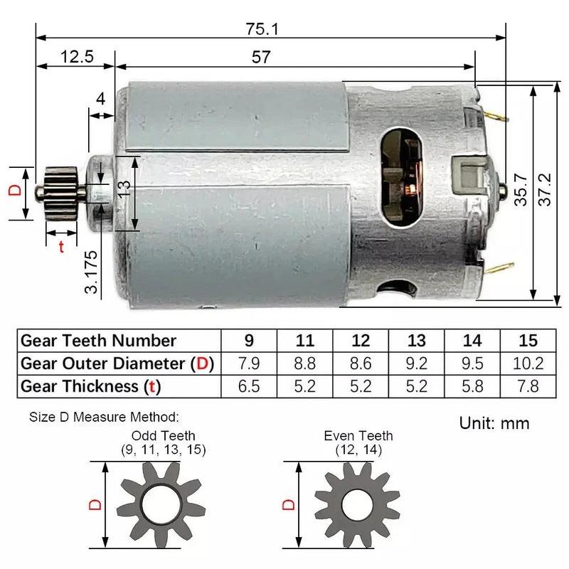 screwdriver dc motor,hz motor rs550ph 18v