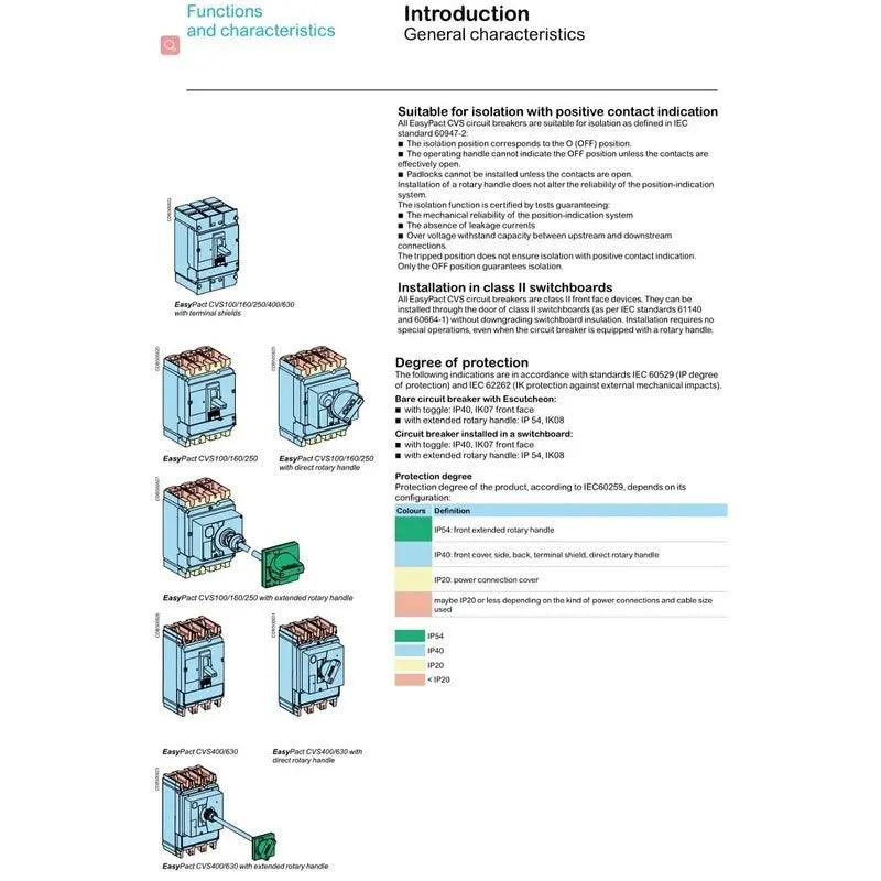 Schneider-  EasyPact CVS Molded-Case Circuit Breakers| CVS160B - electrical center b2c