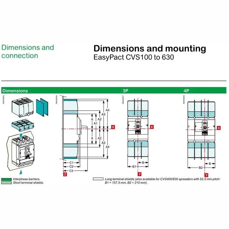 Schneider-  EasyPact CVS Molded-Case Circuit Breakers| CVS160B - electrical center b2c