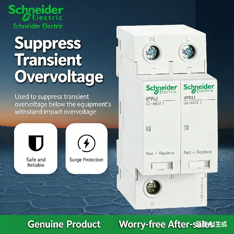 Schneider Surge Protective Device, iPRU SPD, PRD Lightning Arrester, iST Surge Suppressor, T2 Class SPD, 40kA Surge Protector, 1P+N/3P+N SPD, DIN Rail Surge Protector, AC 230/400V Lightning Protection, Schneider iPRU 40kA, Pluggable Surge Protector, Industrial SPD, Residential Surge Protection