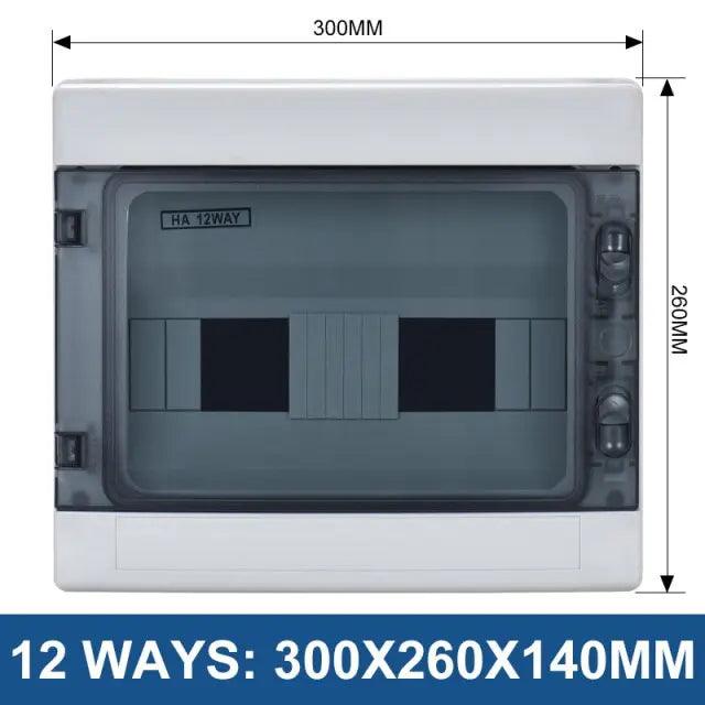 TAIXI- MCB IP65 Waterproof Electrical Junction Box| 2/4/8/12/15/18/24 Ways - electrical center b2c