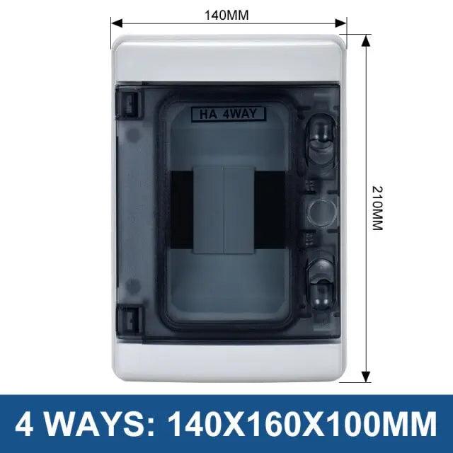 TAIXI- MCB IP65 Waterproof Electrical Junction Box| 2/4/8/12/15/18/24 Ways - electrical center b2c