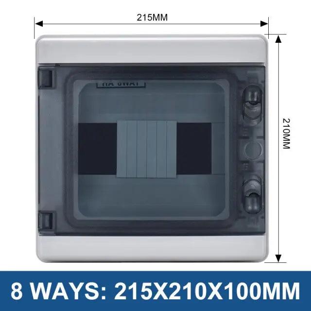 TAIXI- MCB IP65 Waterproof Electrical Junction Box| 2/4/8/12/15/18/24 Ways - electrical center b2c