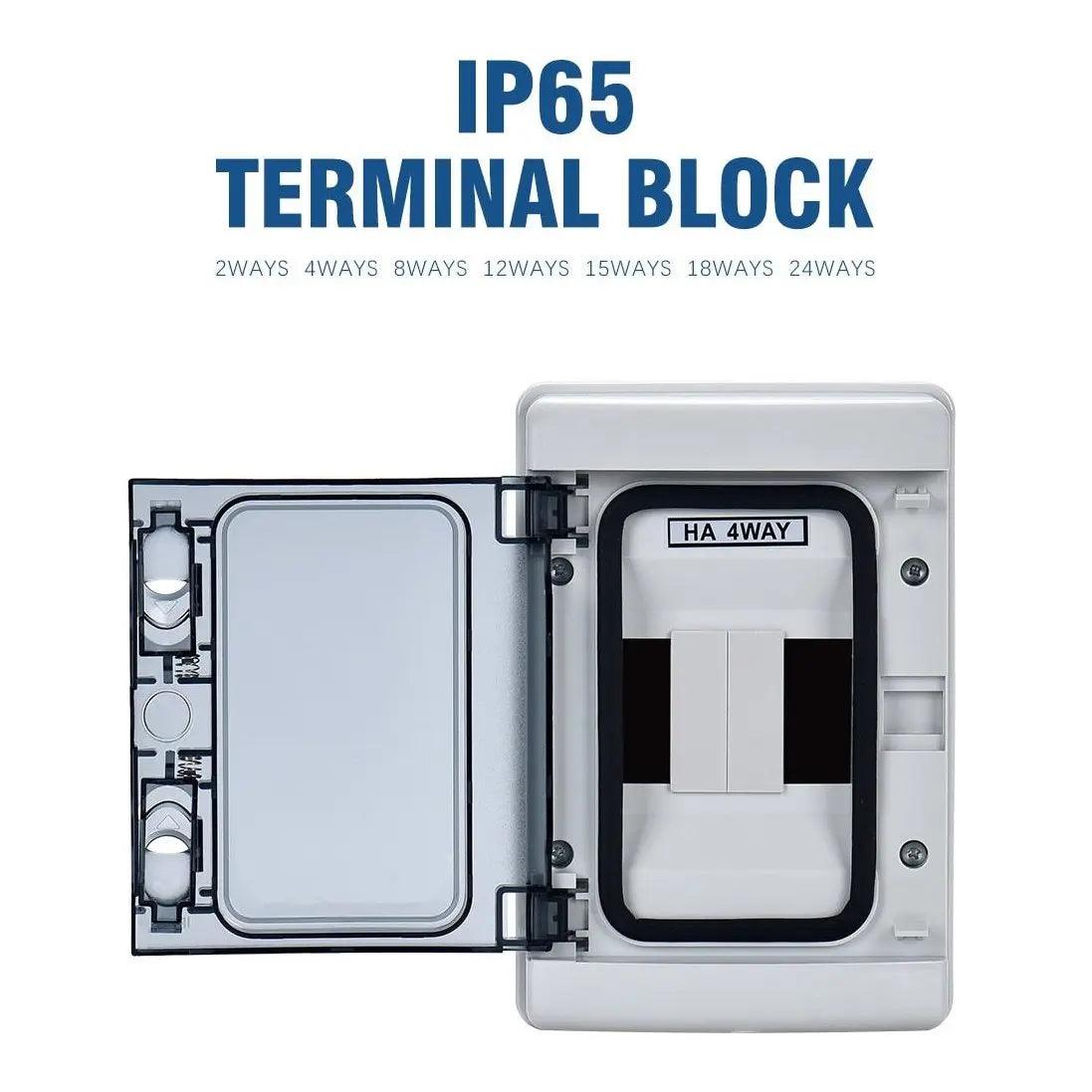 TAIXI- MCB IP65 Waterproof Electrical Junction Box| 2/4/8/12/15/18/24 Ways - electrical center b2c