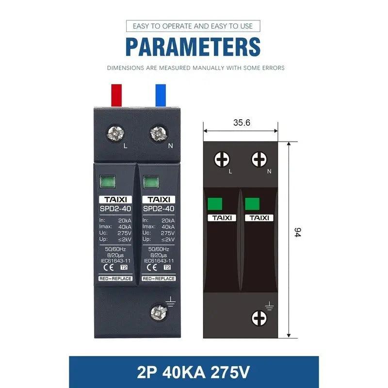 TAIXI- Surge Protective Device AC  20KA~40KA Surge Protector - electrical center b2c