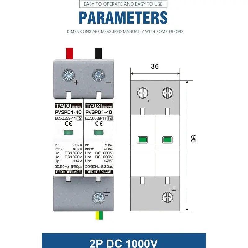 TAIXI- Surge Protective Device Photovoltaic DC System SPD - electrical center b2c