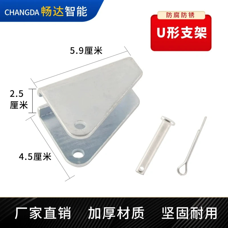 Thick Metal Linear Actuator Bracket, T U Triangle Mount Holder for Electric Linear Actuator Window Opener