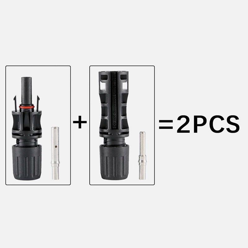 Wholesale DC Photovoltaic Connector male and female Solar Panel PV Connectors 1500V/60A used for Solar Cable 6mm2/8mm2/10mm2