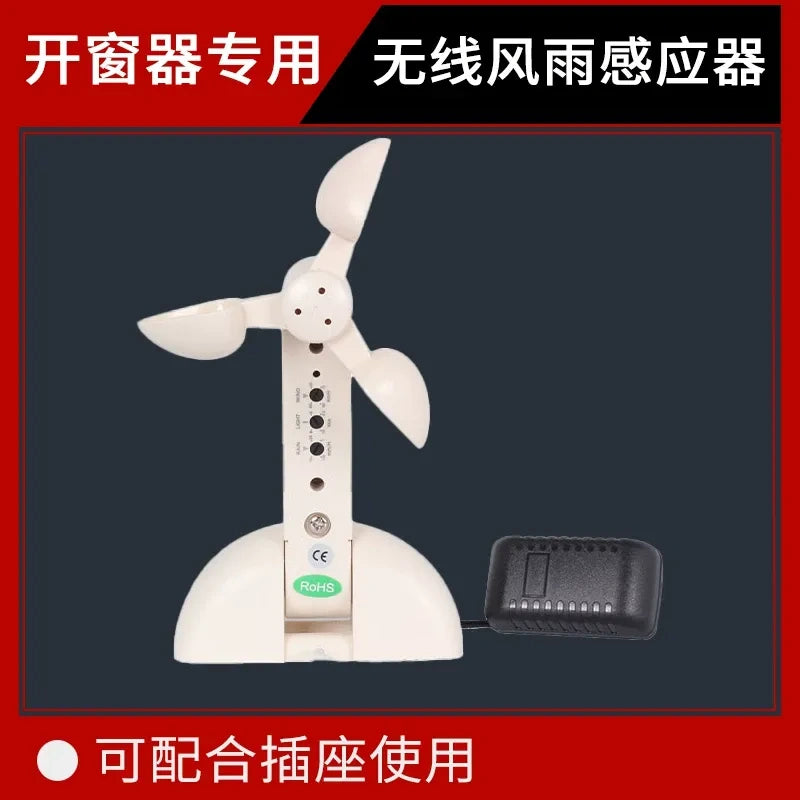 Electric Chain Window Opener, 24V Automatic Window Closer with Rain Sensor, Smart Remote APP Control for Skylight, Casement, Awning Window, 300-1000mm Stroke