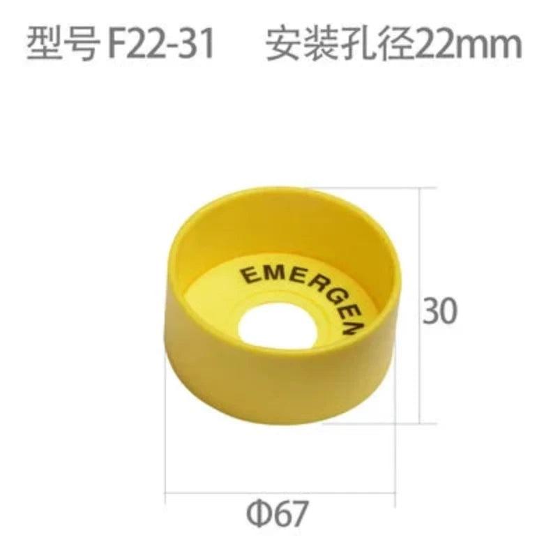 Er Button Protection electrical center b2c | Yellow 22mm Emergency stop button protection ...