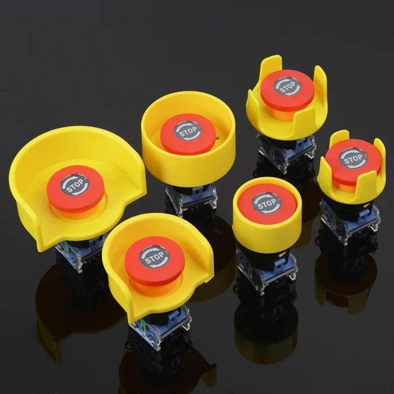 Er Button Protection electrical center b2c | Yellow 22mm Emergency stop button protection ...