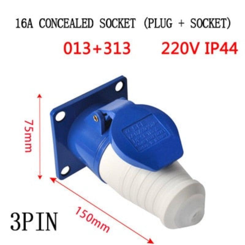 electrical center b2c | 1 Set Industrial Plug and Socket 3P/4P/5P IP44 ...