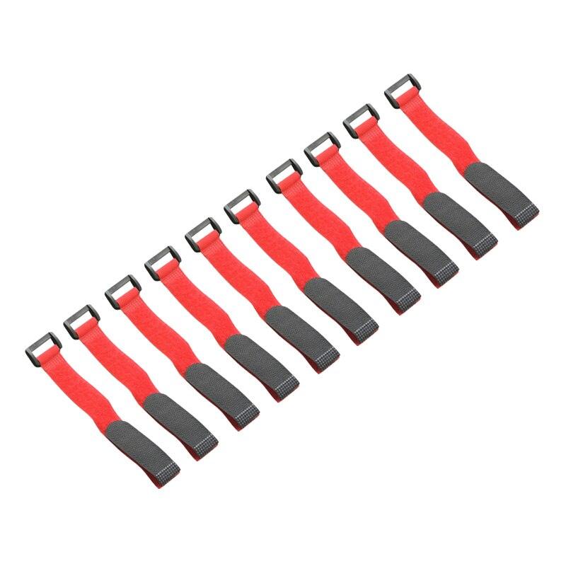 10pcs 8inch Self Adhesive Reusable Cable Tie Nylon Fastener Hook and Loop Strap Cord Ties PC TV Organizer 20cm Length 2cm Width.